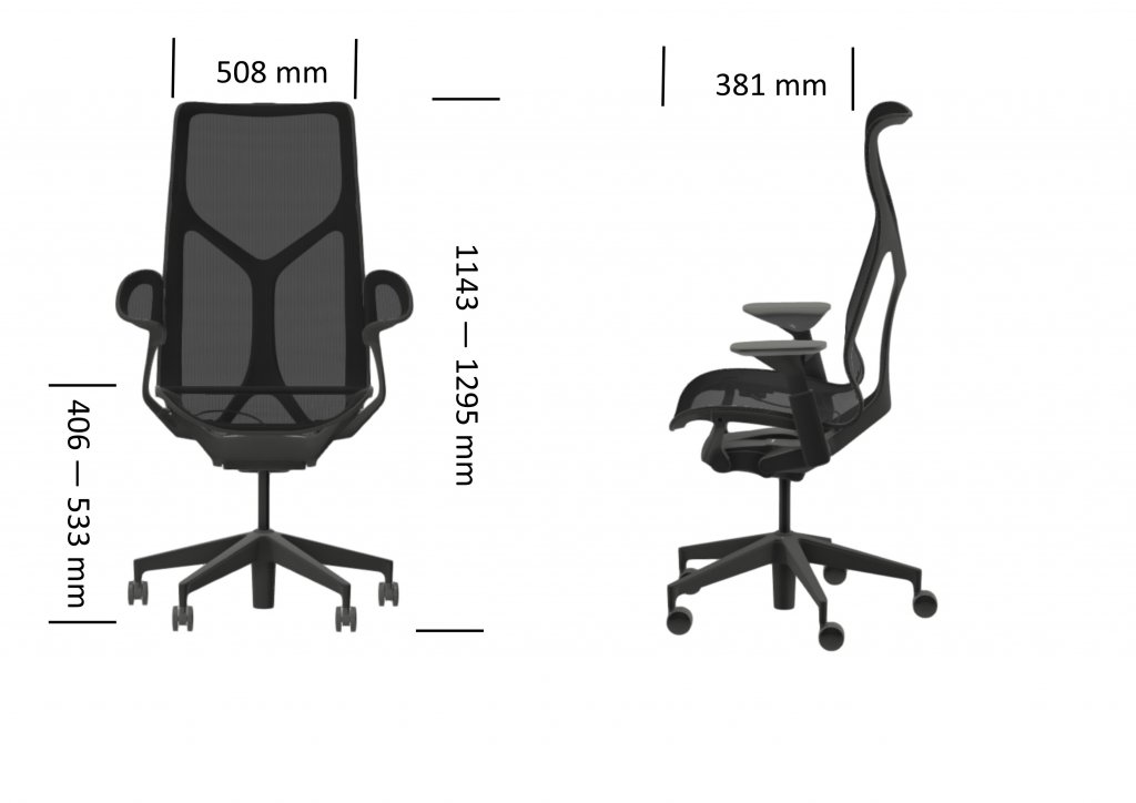 Sayl stool - Graphite - Herman Miller - Siège de bureau haut