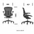 Fauteuil AERON Remastered Taille A Graphite/alu poli - Herman MILLER