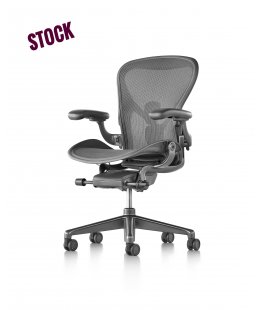 Fauteuil AERON Remastered Taille B Mineral/dark vapour - Herman MILLER