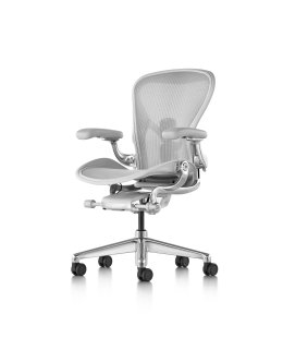 Fauteuil AERON Remastered Taille B Mineral/dark vapour - Herman MILLER