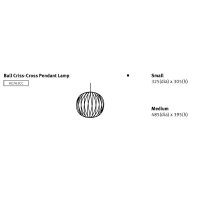 Lampe Bubble BALL criss cross - Herman MILLER