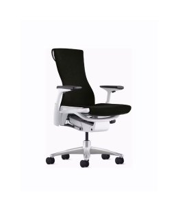 Fauteuil EMBODY Blanc/tissu Balance Carbone - Herman MILLER