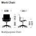 Fauteuil SETU Herman MILLER Alpine à roulettes