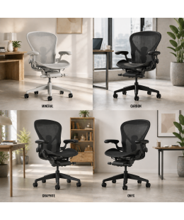Fauteuil AERON Taille A  coloris au choix : graphite, carbon, mineral et onyx  - Herman MILLER