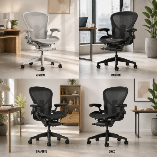 Fauteuil AERON Taille A  coloris au choix : graphite, carbon, mineral et onyx  - Herman MILLER