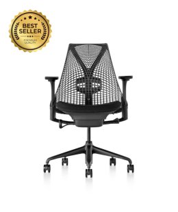 Fauteuil SAYL Herman MILLER Noir accoudoirs 4D