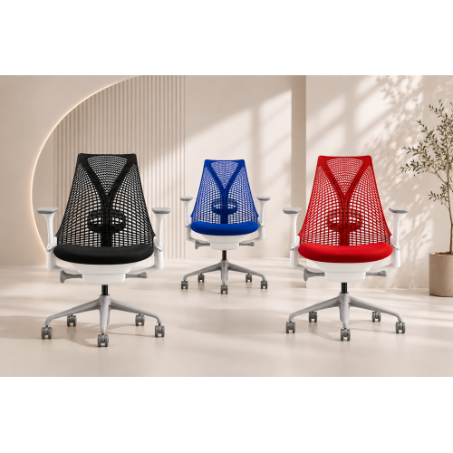 Fauteuil SAYL Herman MILLER dossier de couleur noir, bleu ou rouge