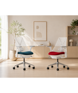 Fauteuil SAYL Herman MILLER Blanc/Jaune solano