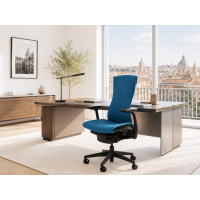 Fauteuil Embody st noire tissu medley blue gratto  - Herman MILLER