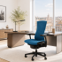 Fauteuil Embody st noire tissu medley blue gratto  - Herman MILLER