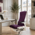 Fauteuil EMBODY Blanc/tissu Medley Mulberry - Herman MILLER