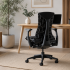 Fauteuil Embody noir/assise couleur - Herman MILLER
