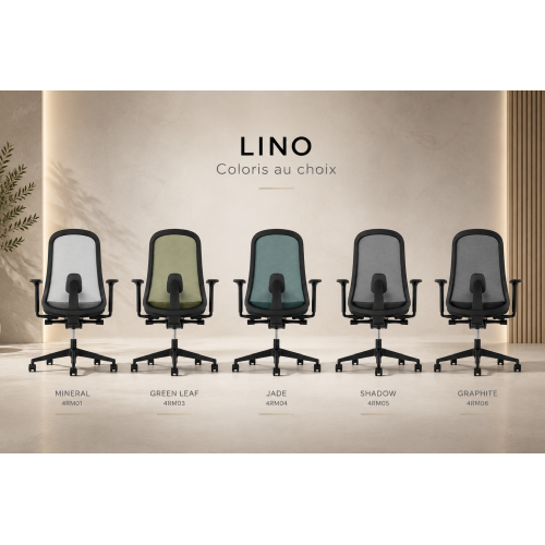 Fauteuil LINO graphite assise rouge belize