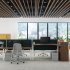 Fauteuil Lino mineral / blazer darmouth  - Herman MILLER