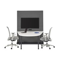 Fauteuil LINO avec assise tissu blazer Darmouth  - Herman MILLER