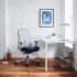 Fauteuil LINO structure minerale assise bleu scuba & dossier mineral - Herman MILLER