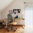 Fauteuil LINO structure minerale assise jaune & dossier graphite - Herman MILLER