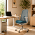 Fauteuil LINO structure minerale assise montserrat & dossier jade - Herman MILLER