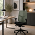 Fauteuil Vérus Herman Miller triflex jade light asssie noire havana