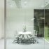 Fauteuil SETU Herman MILLER stucture studio white intercept mineral  à roulettes