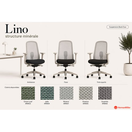 Fauteuil LINO Mineral  Rouge belize - Herman MILLER